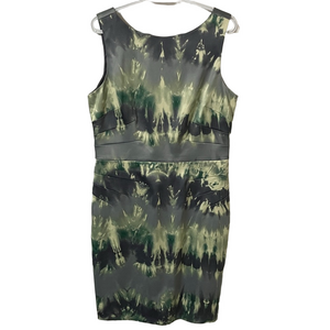 Joseph Ribkoff Green/Grey Sleeveless Dress Size 14